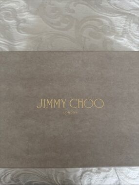 Jimmy Choo Taupe Box with Gold Logo